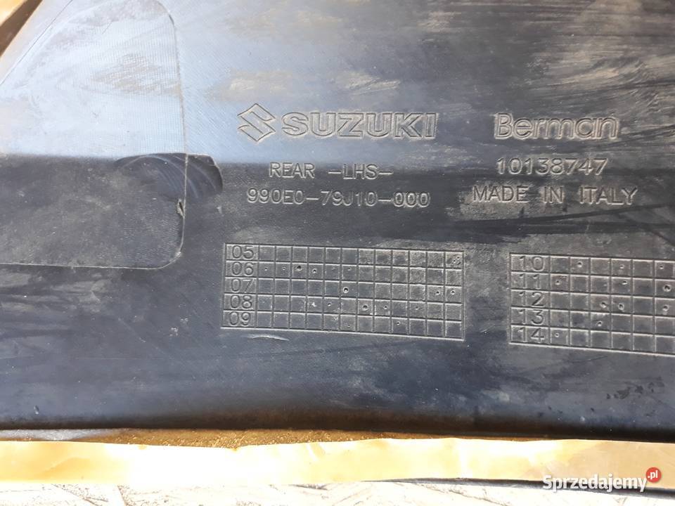 SUZUKI SX4 LISTWA ZDERZAKA TYŁ LEWA PRAWA Międzychód