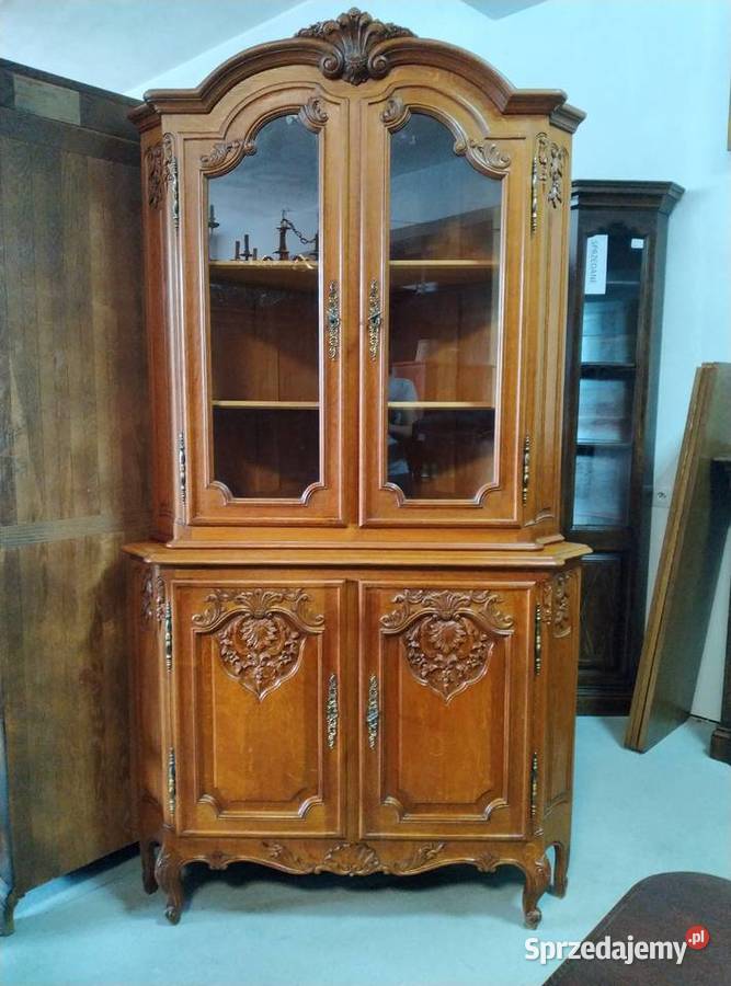 Witryna ludwikowska narożna lite drewno dębowe podlaskie Białystok