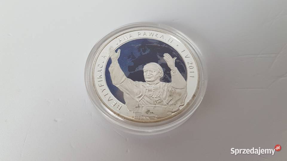 20 Papież Jan Paweł II Beatyfikacja 2011 Ag 925 Dąbrowa Górnicza sprzedam