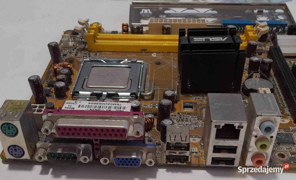 Komplet płyta Asus P5GCMX CPU RAM chłodzenie mazowieckie Żyrardów