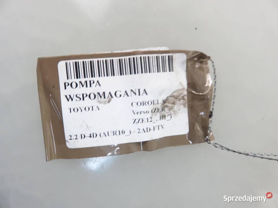POMPA WSPOMAGANIA TOYOTA COROLLA Verso 22 D4D Pompy wspomagania małopolskie