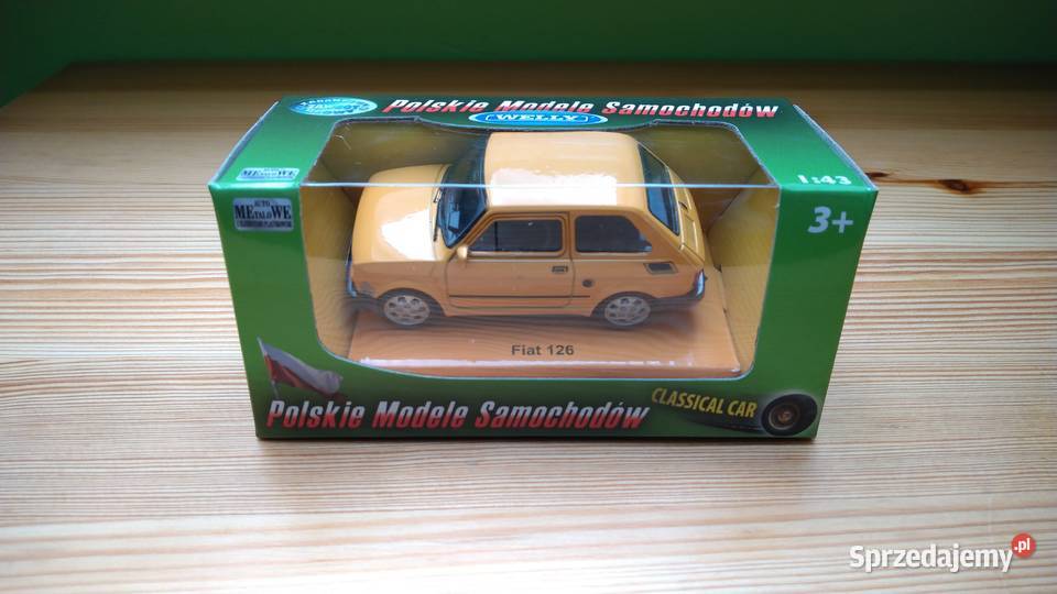 Fiat 126p Maluch 143 żółty czarne tablice podkarpackie Tywonia