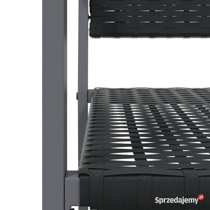 Krzesła ogrodowe 2 czarne 54x625x89 polirattan sprzedam