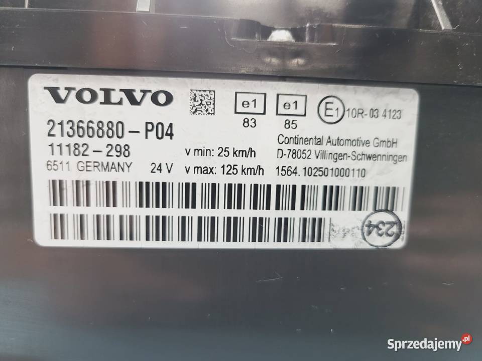 Licznik Zegar VOLVO FH FM 21366880P04