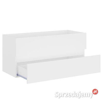 vidaXL Szafka z wbudowaną umywalką biała płyta