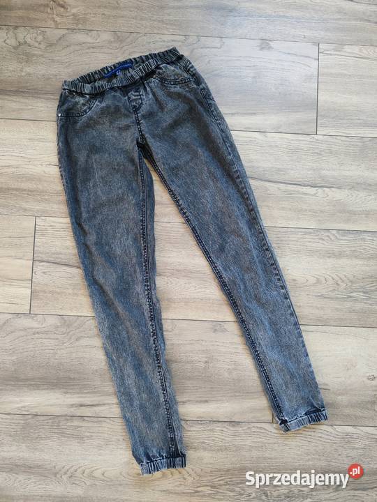 Marmurkowe spodnie legginsy Treginsy 36 38 Spodnie Moda i Styl Jasło