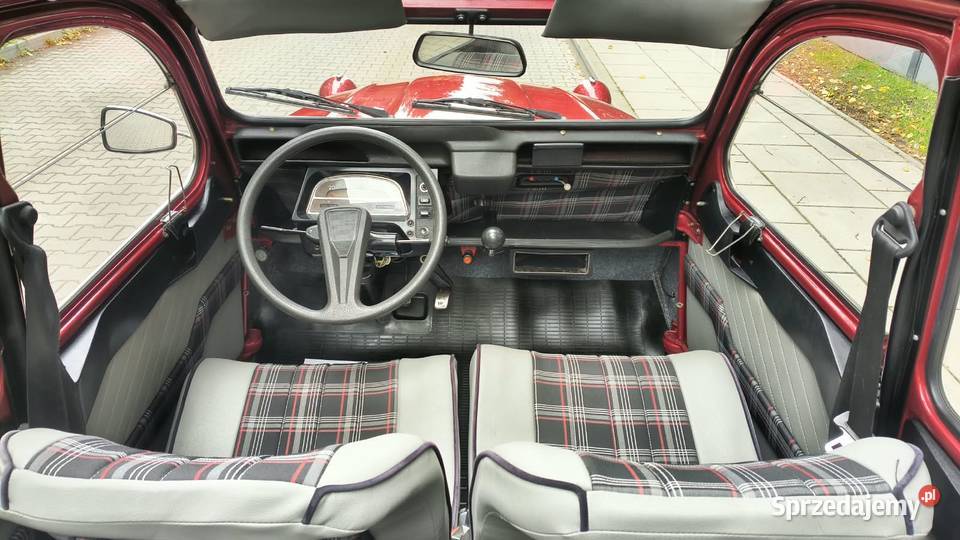 CITRON 2CV6 CLUB ŻÓŁTE TABLICE 1988 Kompleksowej szyberdach Zgierz