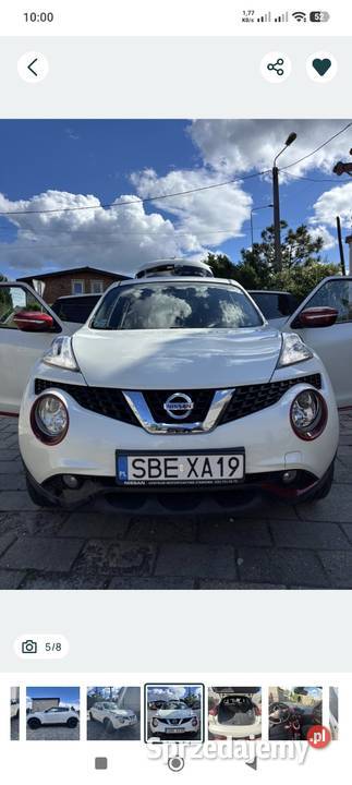 Nissan juke biała perła Motoryzacja