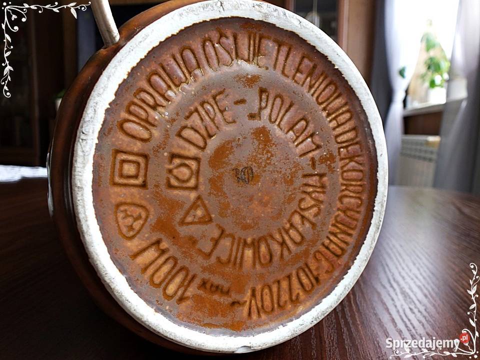 Stara lampa Mysłakowice Polam G10 Oprawa PRL lat lubuskie Żary sprzedam