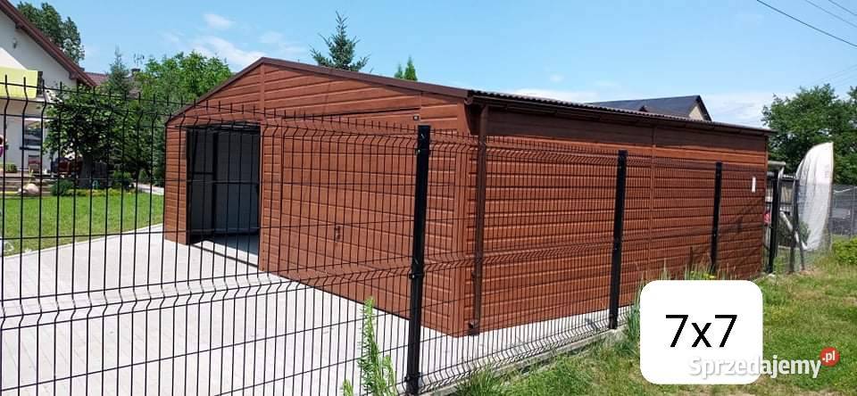 Garaże blaszane z palety BTX Mogilany