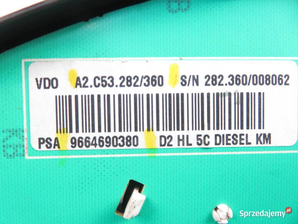 LICZNIK PEUGEOT 407 SW 16 HDi 9664690380