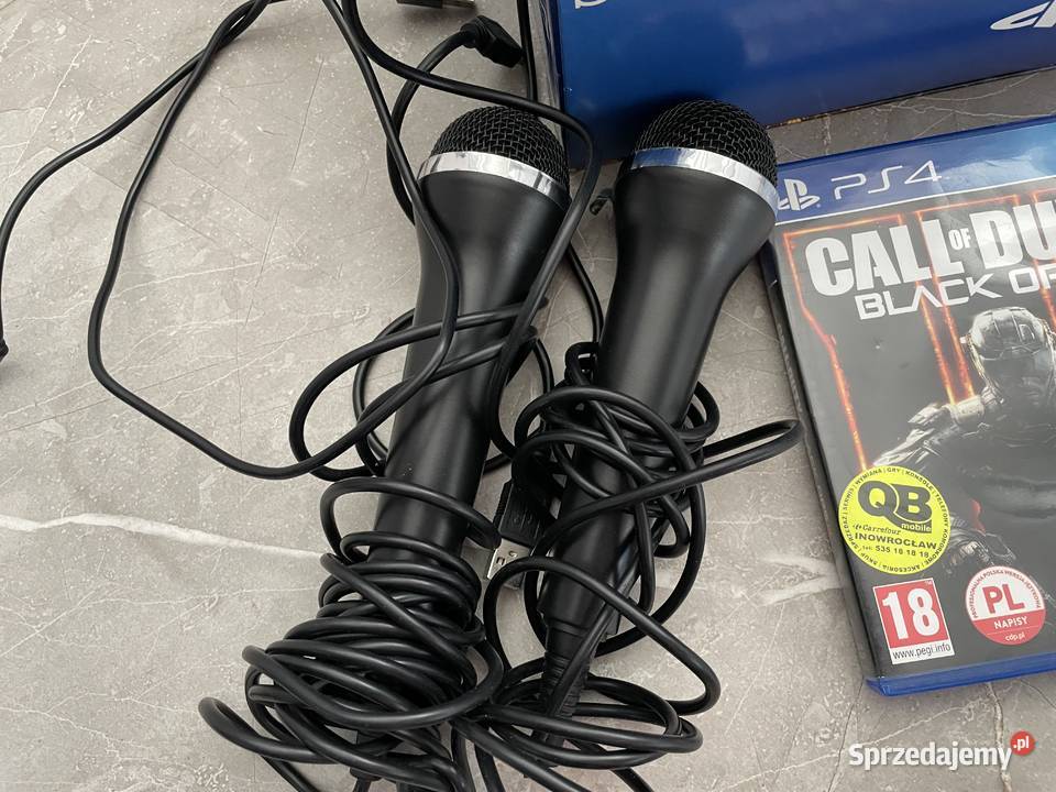 Sony 4 Slim 500GB Pady Kamerka Mikrofon Gry Konsole i automaty Inowrocław