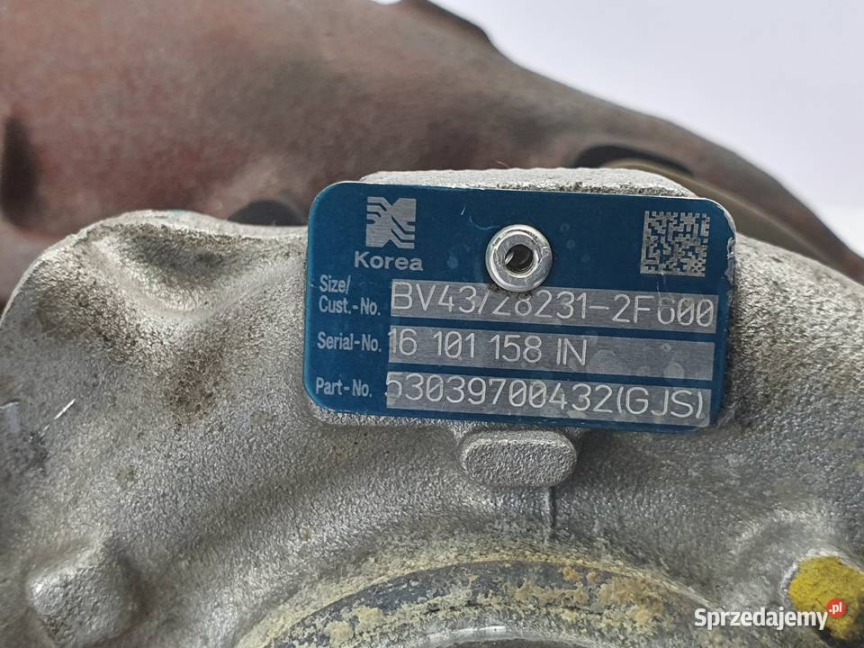 Turbina Turbosprezarka Kia Sportage Hyundai 20 Łódź
