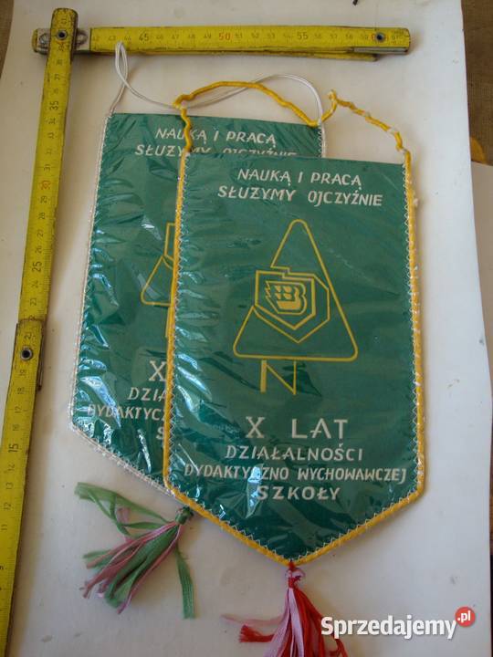 proporzec; X LAT Zespołu Szkół Budowlanych; Nowa Sól 1978 r