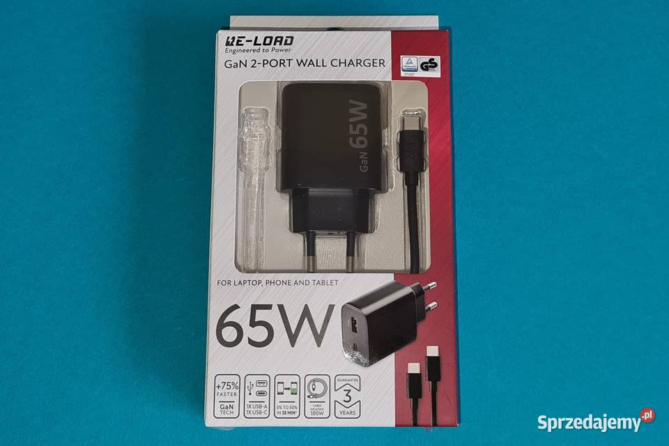 RELOAD GaN2 65W Ładowarka Sieciowa Warszawa sprzedam
