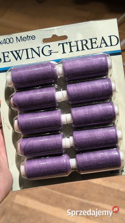 Zestaw nici do szycia 4x10 sztuk Brwinów sprzedam