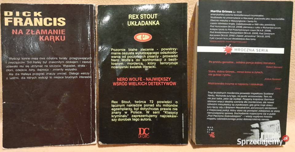 Kryminał sensacja thriller trójpak zagraniczny Warszawa