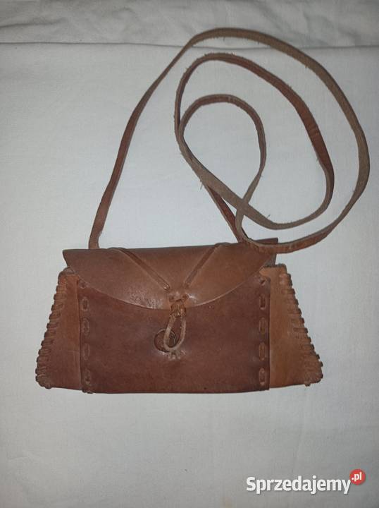 Torebka Kopertówka Vintage Skóra Naturalna Rzeszów