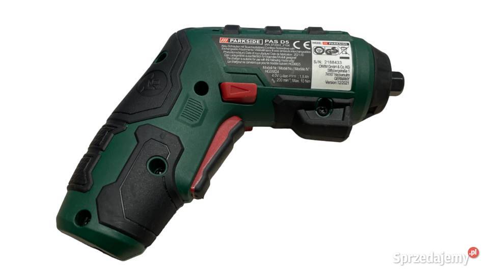 Wkrętak akumulatorowy Parkside PAS D5 4V Łódź
