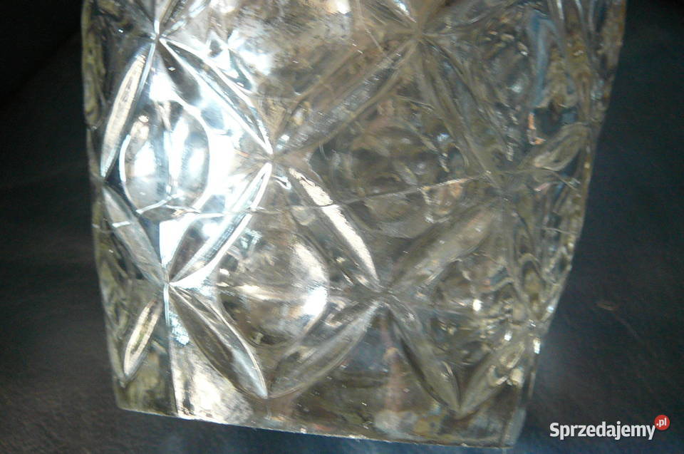 Duży wazon szkło huta Hortensja PRL Wrocław sprzedam