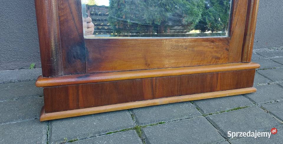 Stare przedwojenne lustro drewniana rama 67x158 Tczew