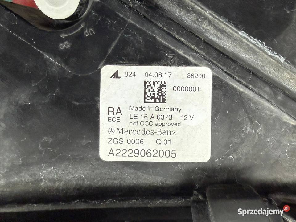 Mercedes SKLASA W222 Full Led REFLEKTOR Lampa Wołomin