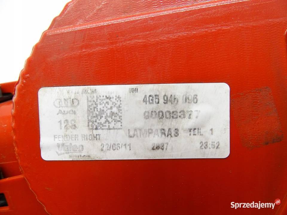 LAMPA PRAWA PRAWY TYŁ TYLNA AUDI W BŁOTNIK A6 C7 małopolskie