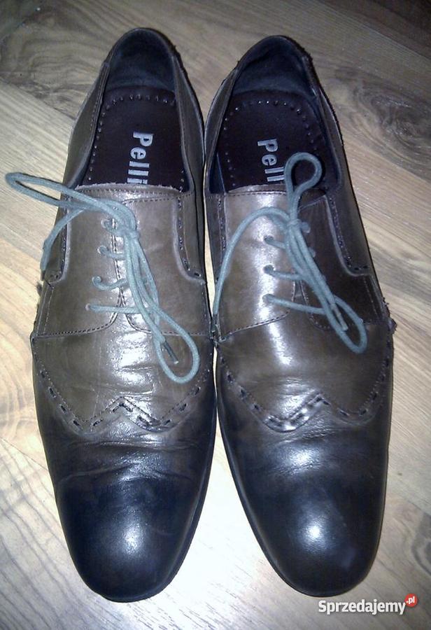 Włoskie Buty Męskie Pellini Skóra R 42 Warszawa