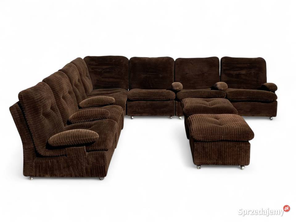 Modułowy narożnik wypoczynkowy vintage lata 70 Gryfice