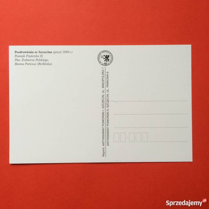 919 Reprint widokówki ze Stettina Szczecin