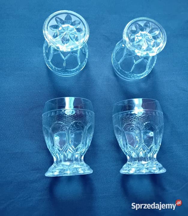 Zestaw 4 kieliszków Goblet do wódki poj 100 ml Porcelana i szkło Koźminek