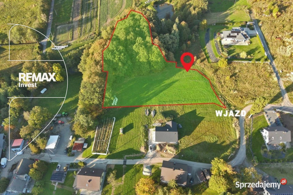 Działka budowlana z lasem BielskoBiałaHałcnów 6276m2 Bielsko-Biała
