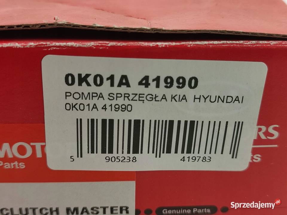 POMPA SPRZĘGŁA KIA SPORTAGE 20 22 D 19972003 lubelskie
