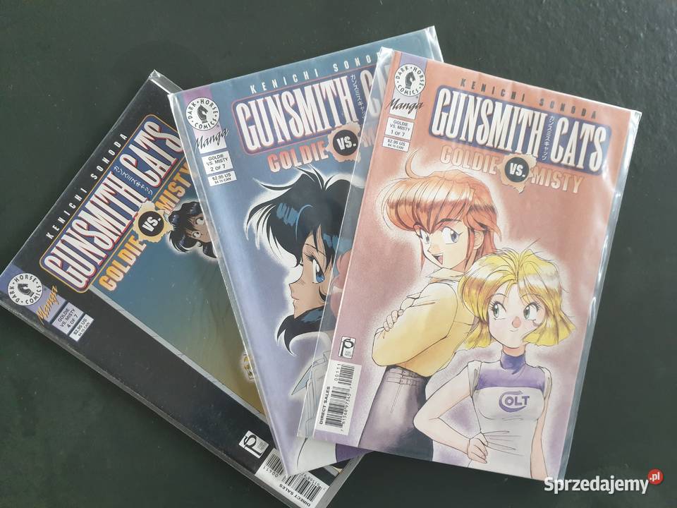 Manga Gunsmith Cats Goldie vs Misty 3 komiksy sprzedam