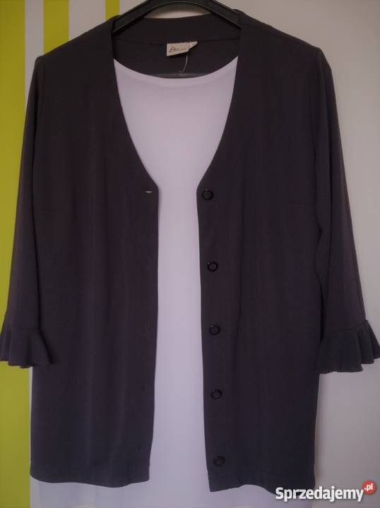 M Nowa bakłażanowa bluzka narzutka kolekcji Miss Gliwice