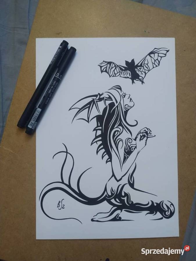 Rysunek Batgirl cienk blok t A4 250 gm2 Malarstwo