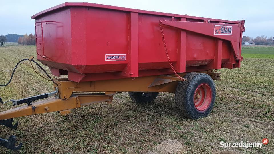 Przyczepa skorupa Siam B85 85t nieuszkodzony Przyczepy rolnicze Sienno