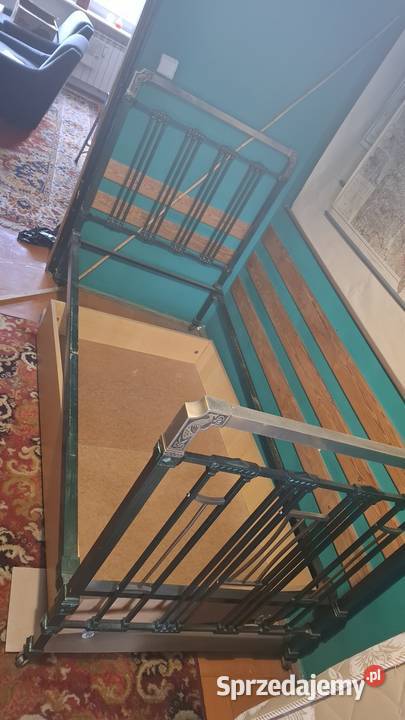 zabytkowe łóżko stalowe secesyjne ozdobne Warszawa