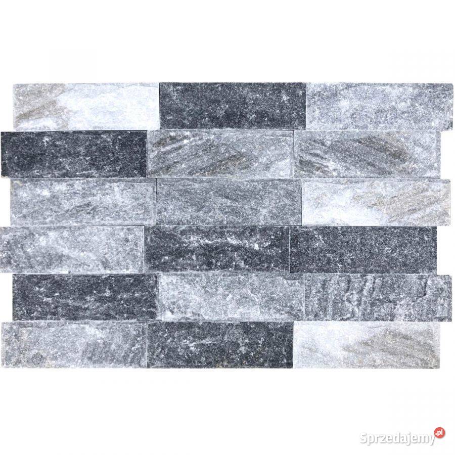 Płytka marmur Cloudy Black 30x10x15