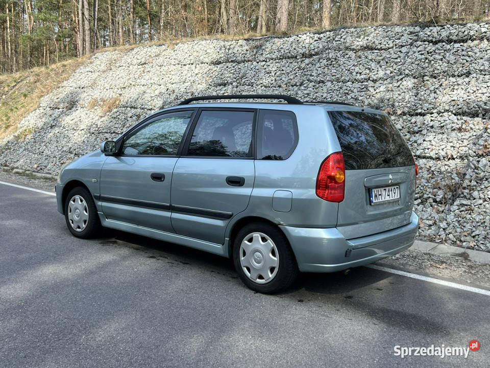 Mitsubishi Space Star 16 BenzynaGaz 2002r W niebieski Warszawa