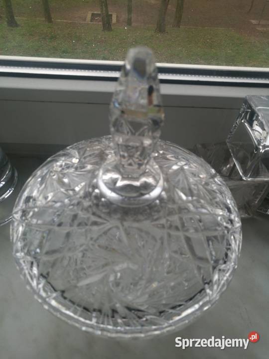 Kryształowa bomboniera duża piękna prl Choszczno