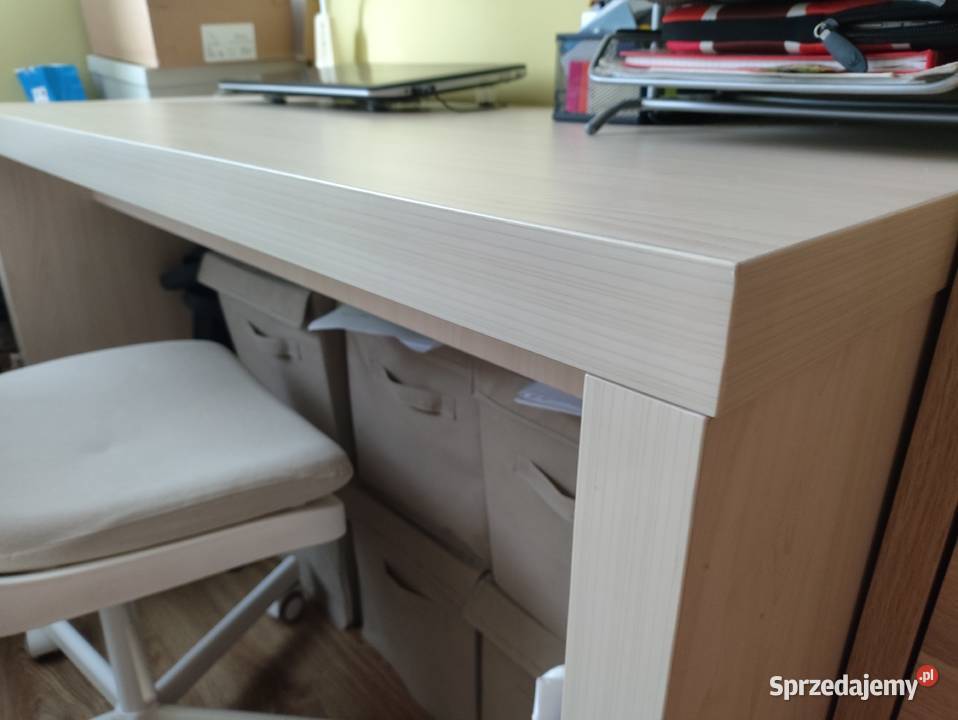 Super biurko jasny dąb solidne nowe zero 60cm