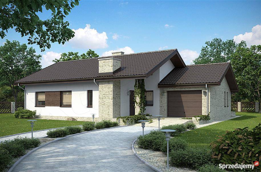Projekt domu TK2gp1 z projektem ogrodu Wierzbica sprzedam
