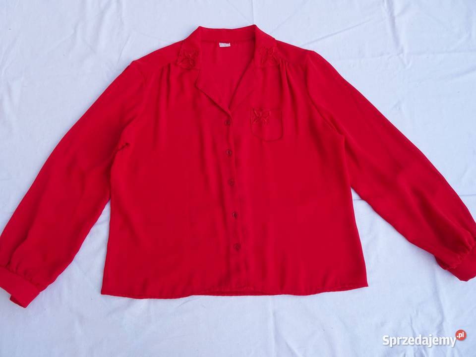 Koszula Zwiewna Hafty vintage 42 44 długi Nowy Sącz