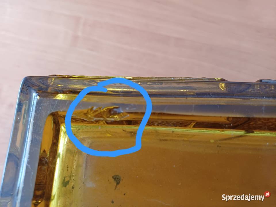 Stara waza CubekostkaKamenicky Senov Lekki Porcelana i szkło Lubań