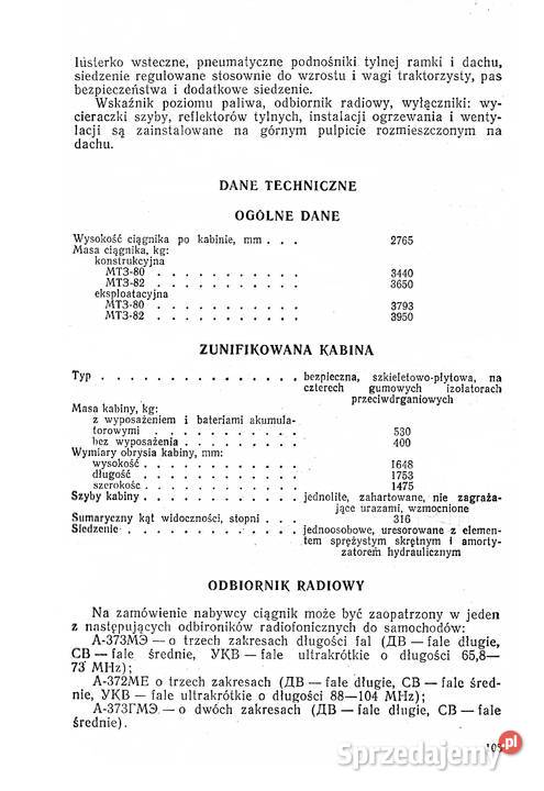 Mtz 8082 instrukcja obsługi i uzytkowania podkarpackie
