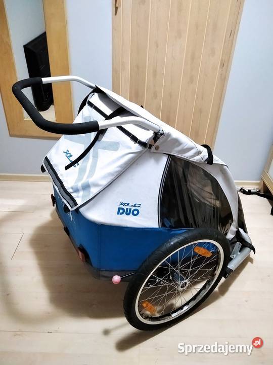 Przyczepka rowerowa dwójki dzieci XLC DUO