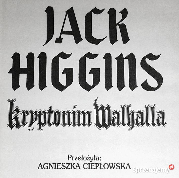 Kryptonim Walhalla Jack Higgins miękka Chełm