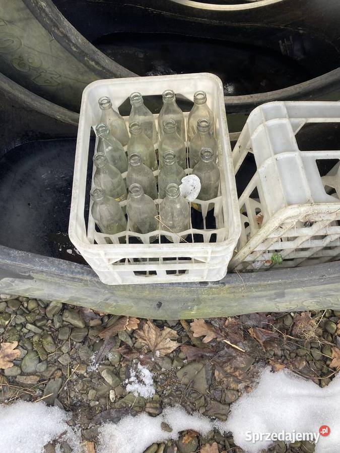 Stare skrzynki na butelki x PRL Mszana Dolna