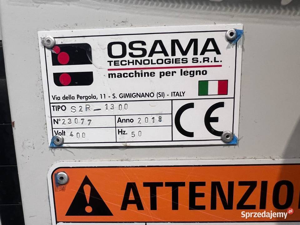 Walcowa nakładarka kleju OSAM S2R1300 stół Juszczyn